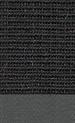 Sisal Manaus Sort 044 tæppe med kantbånd i grau 042